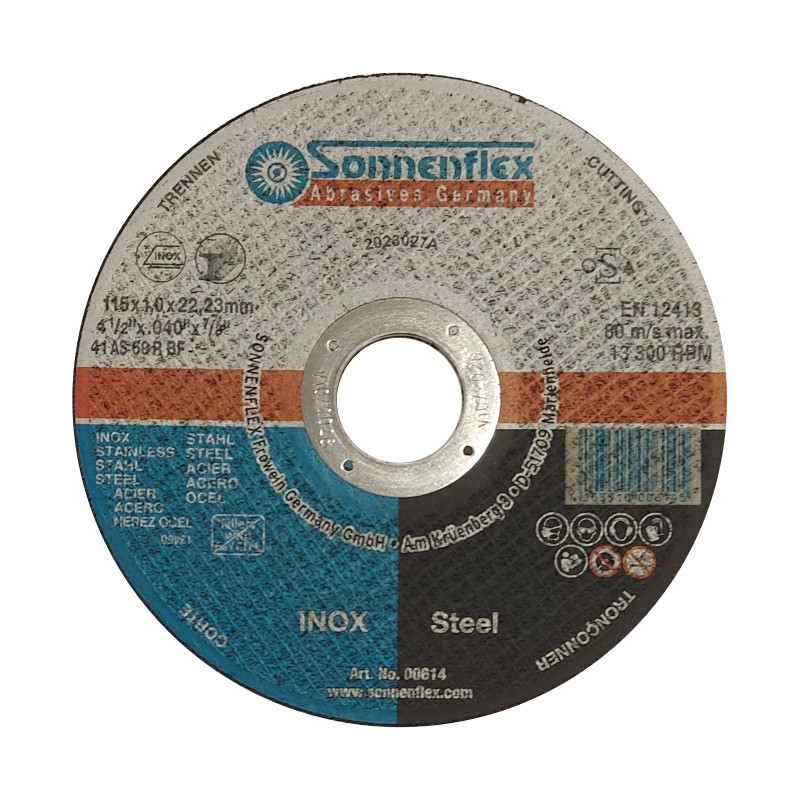 DISCO CORTE SILVERSTAR STANDARD 115x1,0x22,23mm INOX