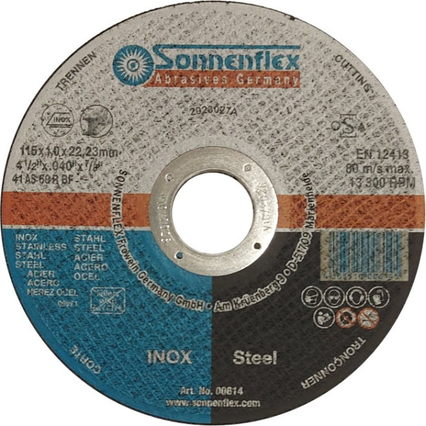DISCO CORTE SILVERSTAR STANDARD 115x1,0x22,23mm INOX