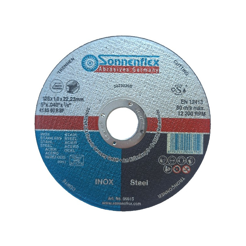 DISCO CORTE SILVERSTAR STANDARD 125x1,0x22,23mm INOX