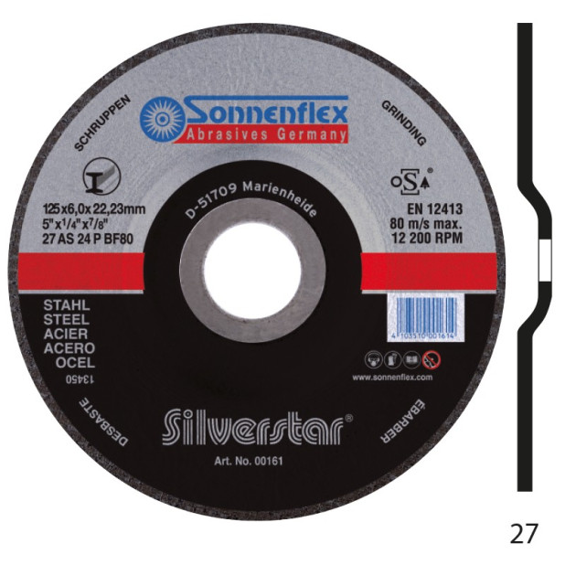 DISCO DEBASTE SILVERSTAR 115x6,0x22,23mm ACERO