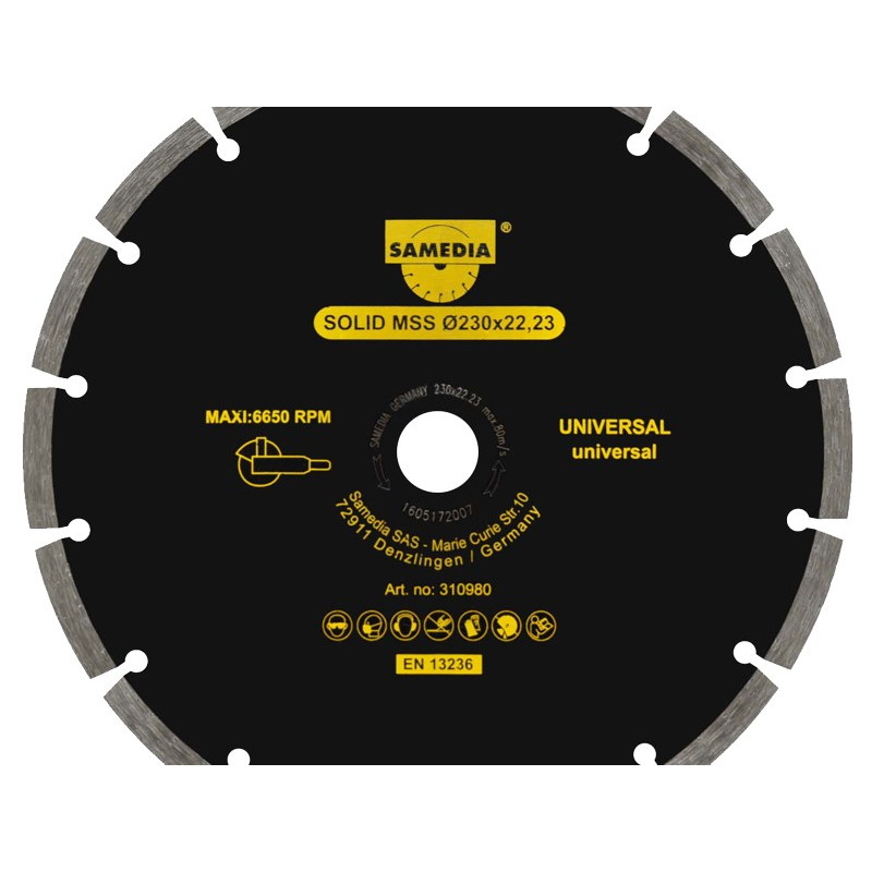 DISCO DIAMANTE UNIVERSAL SOLID 115x22,23mm
