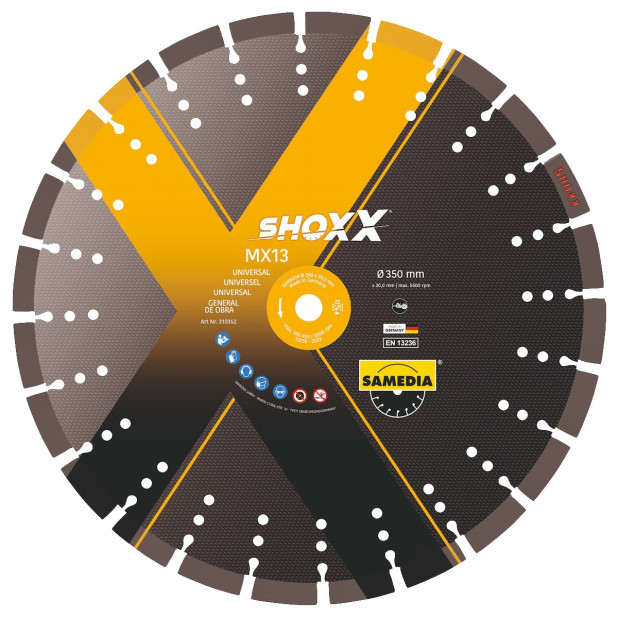 DISCO DIAMANTE UNIVERSAL SHOXX MX13 115x22,23mm