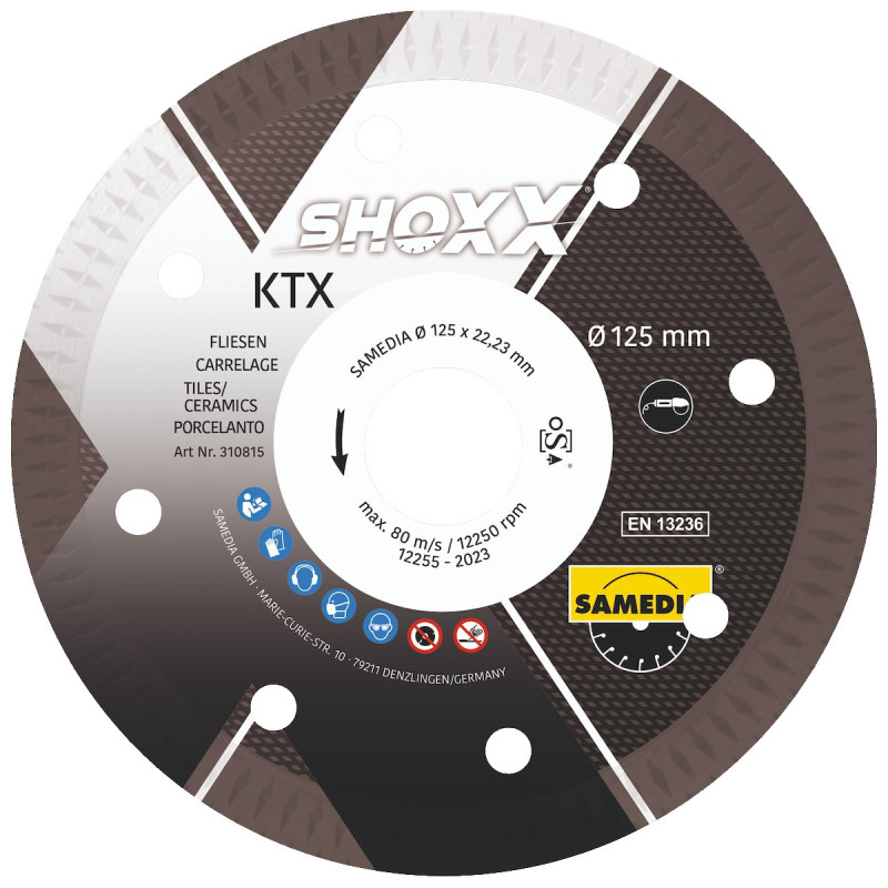 DISCO DIAMANTE PORCEL SHOXX KTX 115x22,23mm