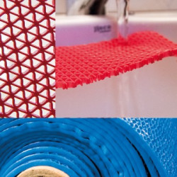 GOMA TRIANGULO SIN BASE PVC AZUL 1.200 (R-15.MTS)