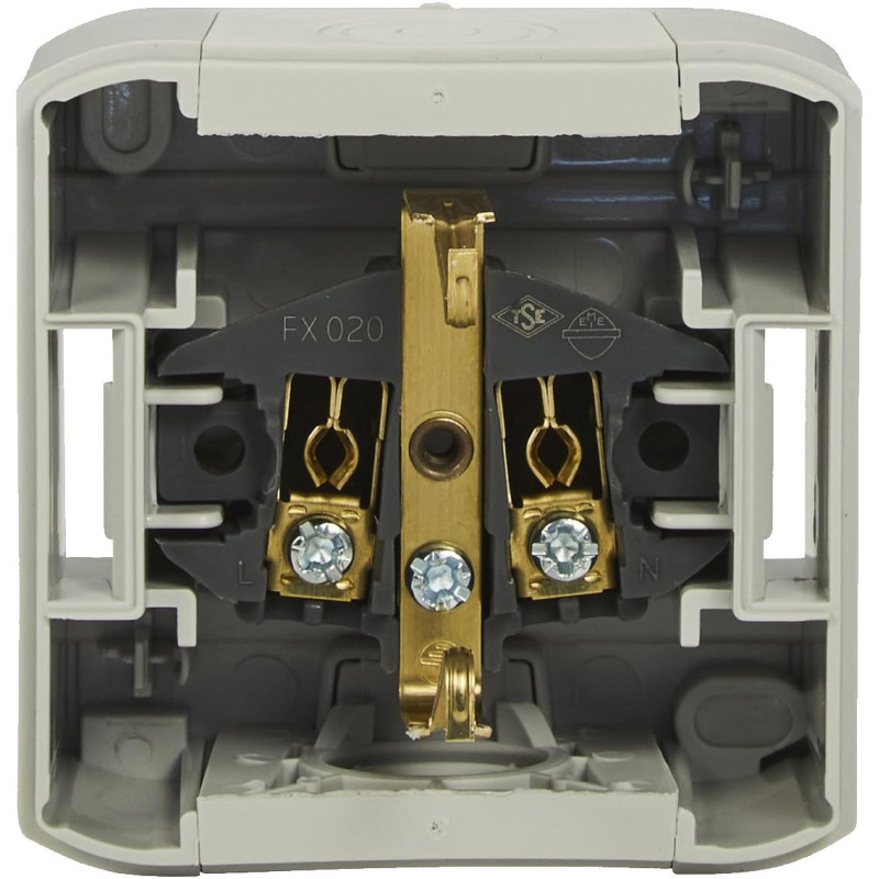 BASE TOMA FORIX IP44 2P+T GRIS