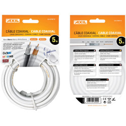 CABLE COAXIAL BLANCO COLGABLE (ROLLO 5MTS)
