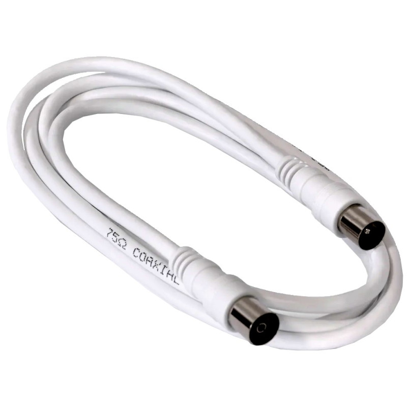 CABLE PROLONGACION ANTENA BLANCO (ROLLO 1.5MTS)