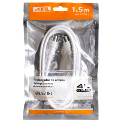CABLE PROLONGACION ANTENA BLANCO (ROLLO 1.5MTS)