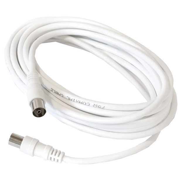 CABLE PROLONGACION ANTENA BLANCO (ROLLO 5MTS)