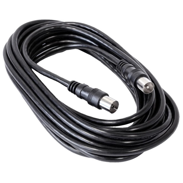 CABLE PROLONGACION ANTENA NEGRO (ROLLO 5MTS)