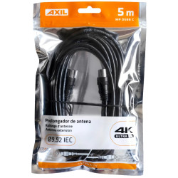 CABLE PROLONGACION ANTENA NEGRO (ROLLO 5MTS)