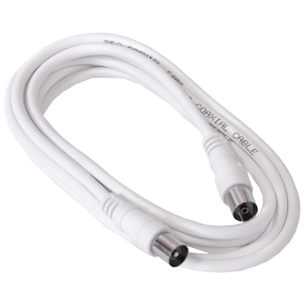 CABLE PROLONGACION ANTENA BLANCO (ROLLO 2.5MTS)