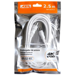CABLE PROLONGACION ANTENA BLANCO (ROLLO 2.5MTS)