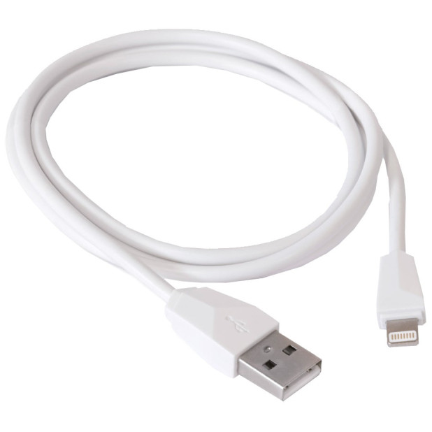 CABLE SINCRONIZACION Y CARGA USB-LIGTING IPHONE 1m