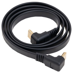 CABLE HDMI PLANO Y CONECTOR RECTO 270º 1M