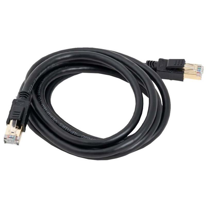 CABLE ETHERNET RJ45/RJ45 CAT8 CU-NEGRO 2M
