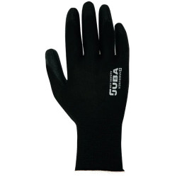 GUANTE POLIESTER REC. NITRILO NEGRO T.10