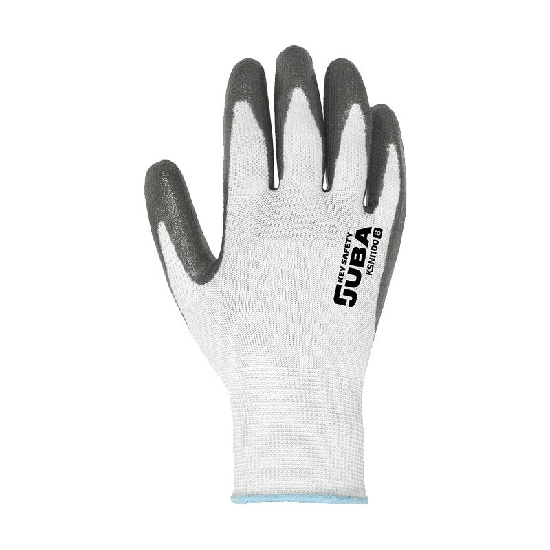 GUANTE POLIESTER REC. ECO NITRILO GRIS T.11