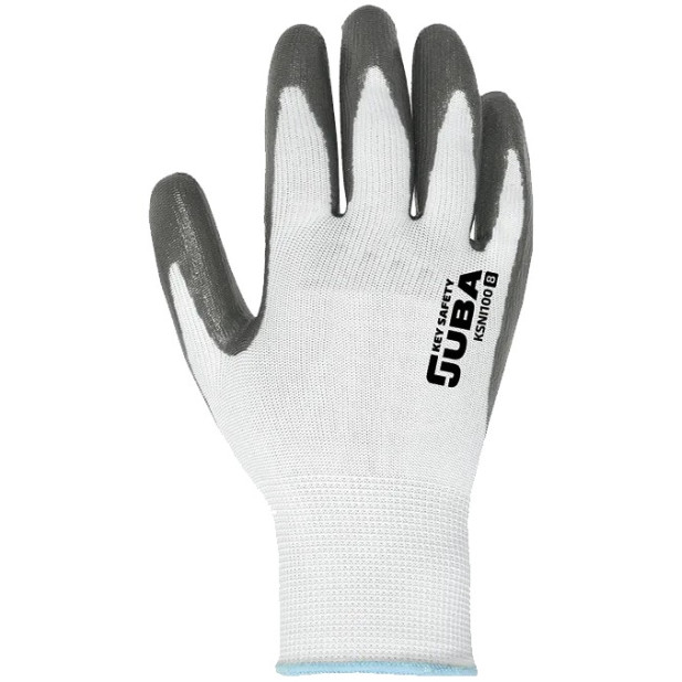 GUANTE POLIESTER REC. ECO NITRILO GRIS T.11