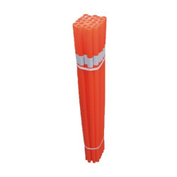 TUBO NARANJA SEÑALIZACION C/REFLECTANTE 5X1M
