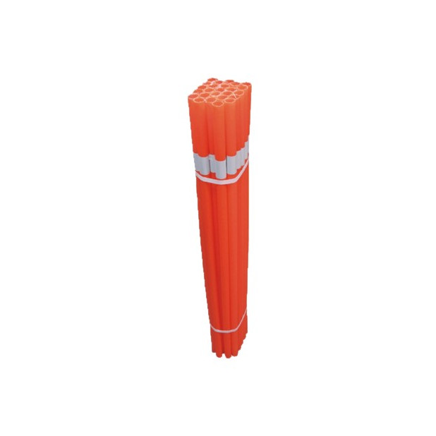 TUBO NARANJA SEÑALIZACION C/REFLECTANTE 5X1M