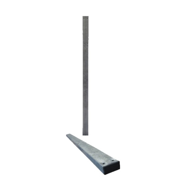 POSTE GALVA FRIO 80x40x2MM TAPA METALICA 3M