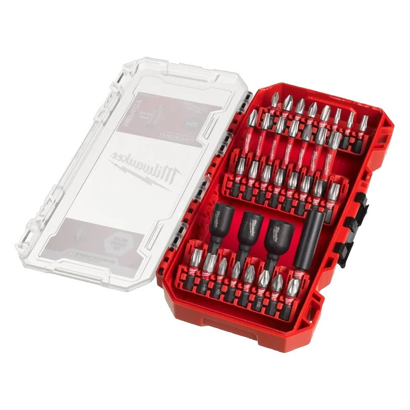 ESTUCHE 35PZ PUNTAS MILWAUKEE SHOCKWAVE