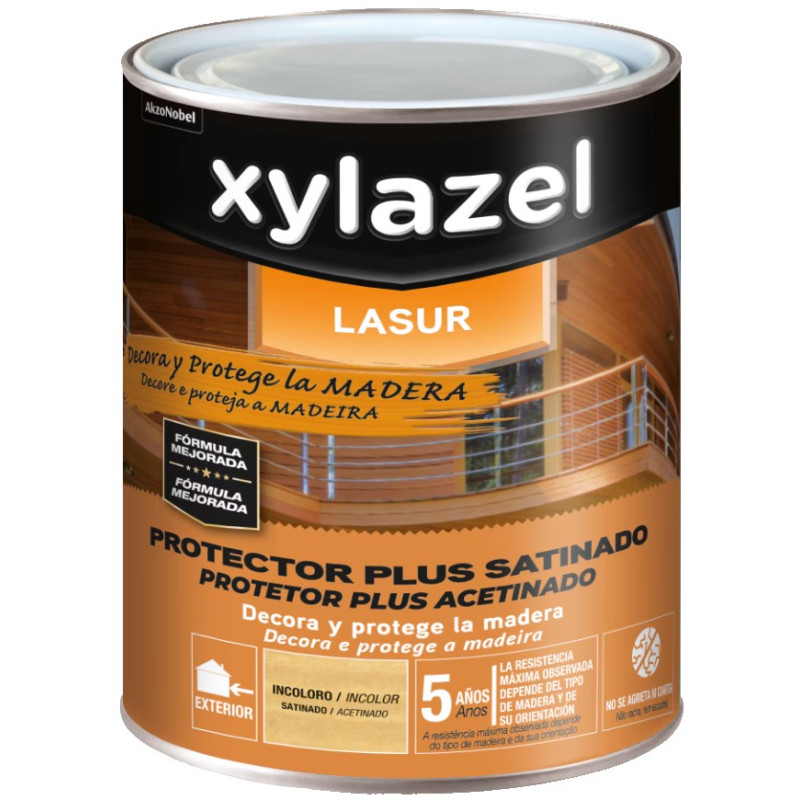 PLUS DECORA SATINADO PINO TEA XYLAZEL 750ML