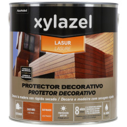 PROTECTOR LASUR AGUA SATINADO CASTAÑO 4L