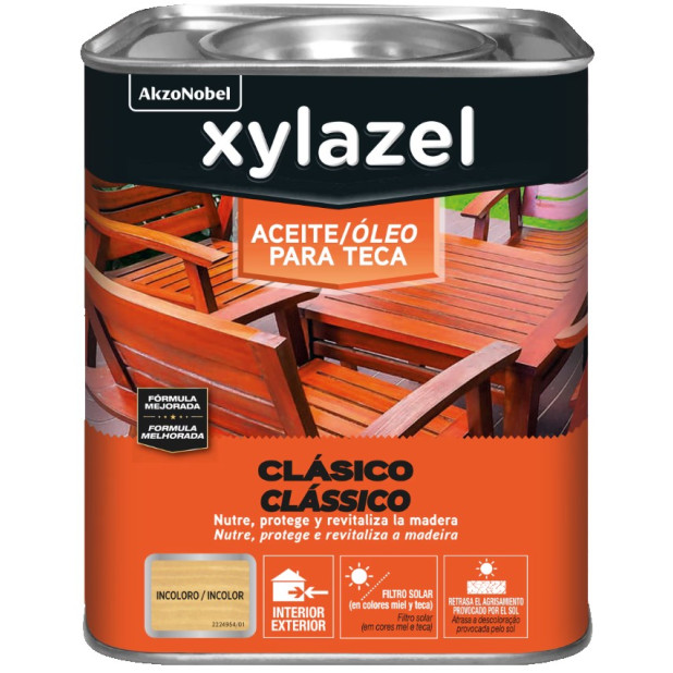 ACEITE TECA XYLAZEL INCOLORO 750ML (DESCAT.)