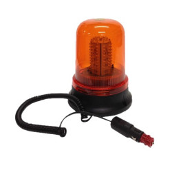 ROTATIVO LED C/BASE MAGNETICA CONEXION MECHERO 24V