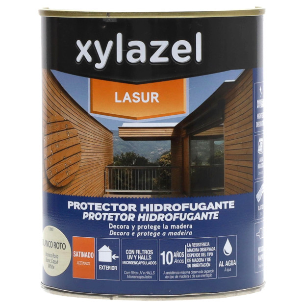 PROTECTOR LASUR AGUA HIDROF SAT BLANCO ROTO 2.5L