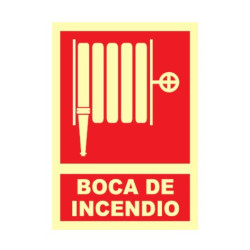SEÑAL BOCA DE INCENDIO A4 FOTOLUM