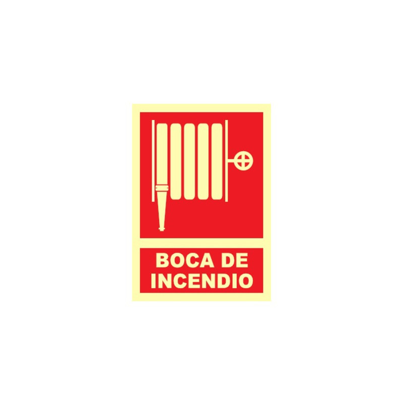 SEÑAL BOCA DE INCENDIO A4 FOTOLUM