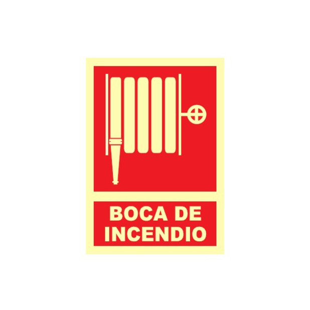 SEÑAL BOCA DE INCENDIO A4 FOTOLUM