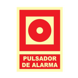 SEÑAL PULSADOR DE ALARMA A4 FOTOLUM