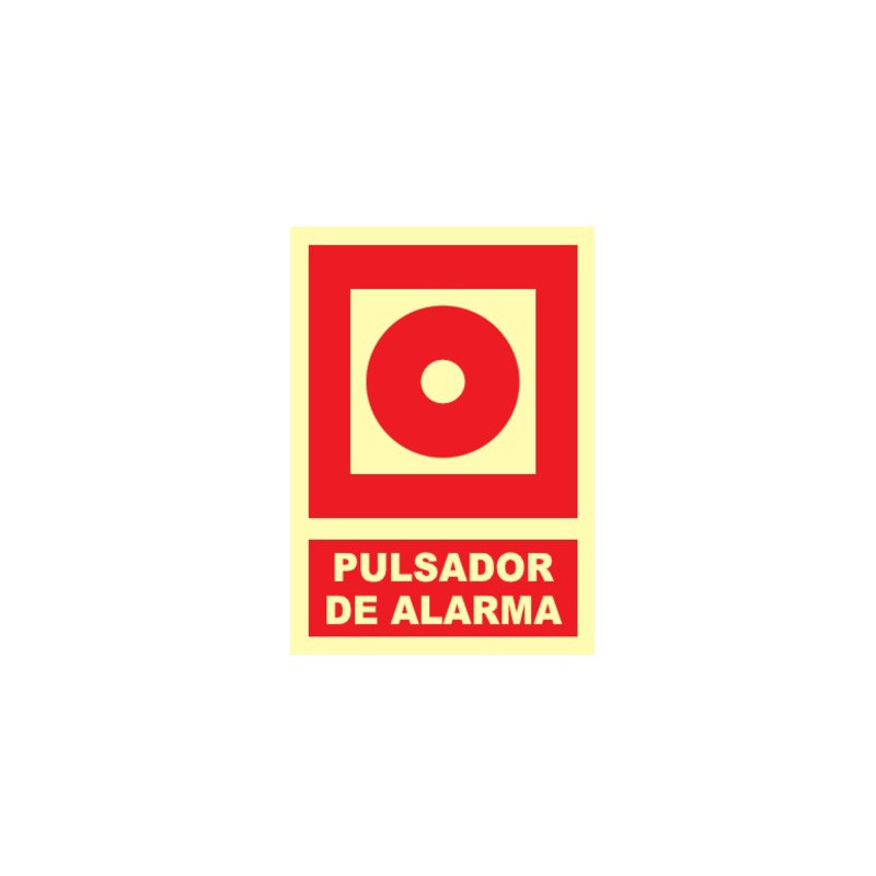 SEÑAL PULSADOR DE ALARMA A4 FOTOLUM