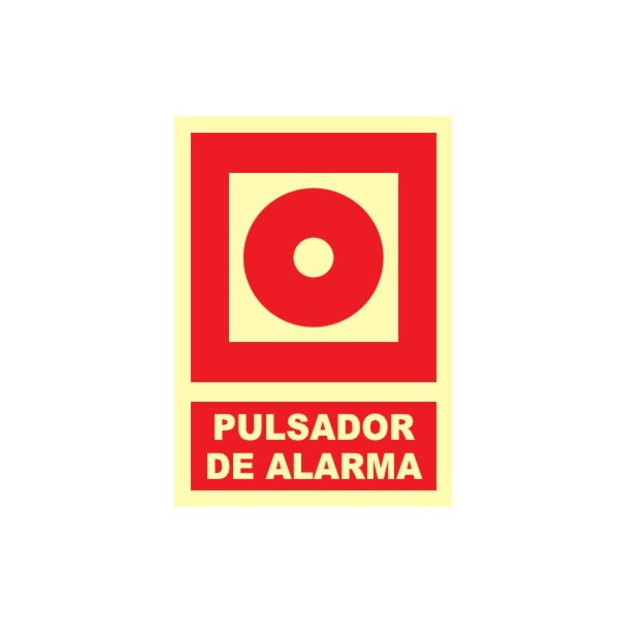 SEÑAL PULSADOR DE ALARMA A4 FOTOLUM