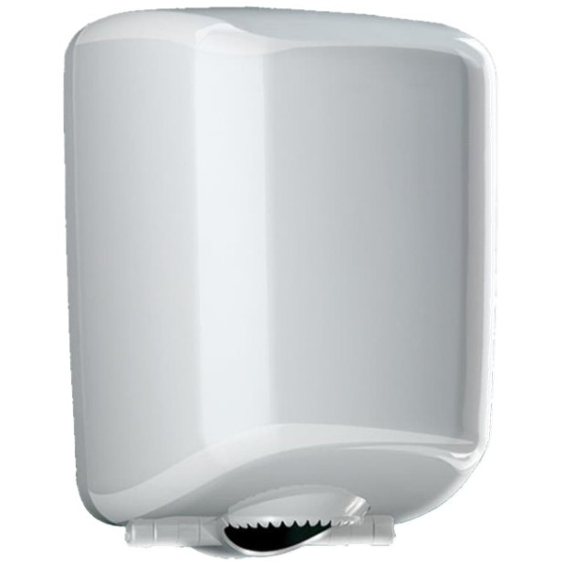 DISPENSADOR PAPEL SECAMANOS PLASTICO BLANCO