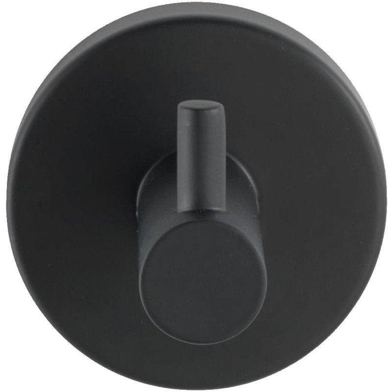 PERCHA MURAL ACERO INOX BOSIO NEGRO MATE