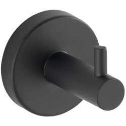 PERCHA MURAL ACERO INOX BOSIO NEGRO MATE