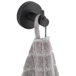 PERCHA MURAL ACERO INOX BOSIO NEGRO MATE