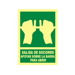 SEÑAL PVC EMPUJAR BARRA A4