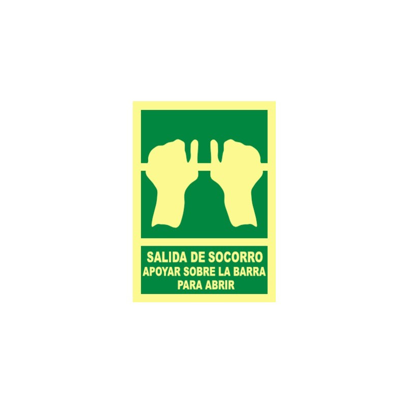 SEÑAL PVC EMPUJAR BARRA A4