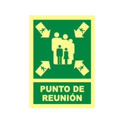 SEÑAL PVC PUNTO REUNION A4 FOTOLUM