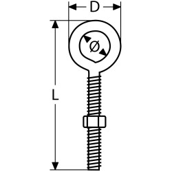 HEMBRILLA SOLDADA C/TUERCA M-10
