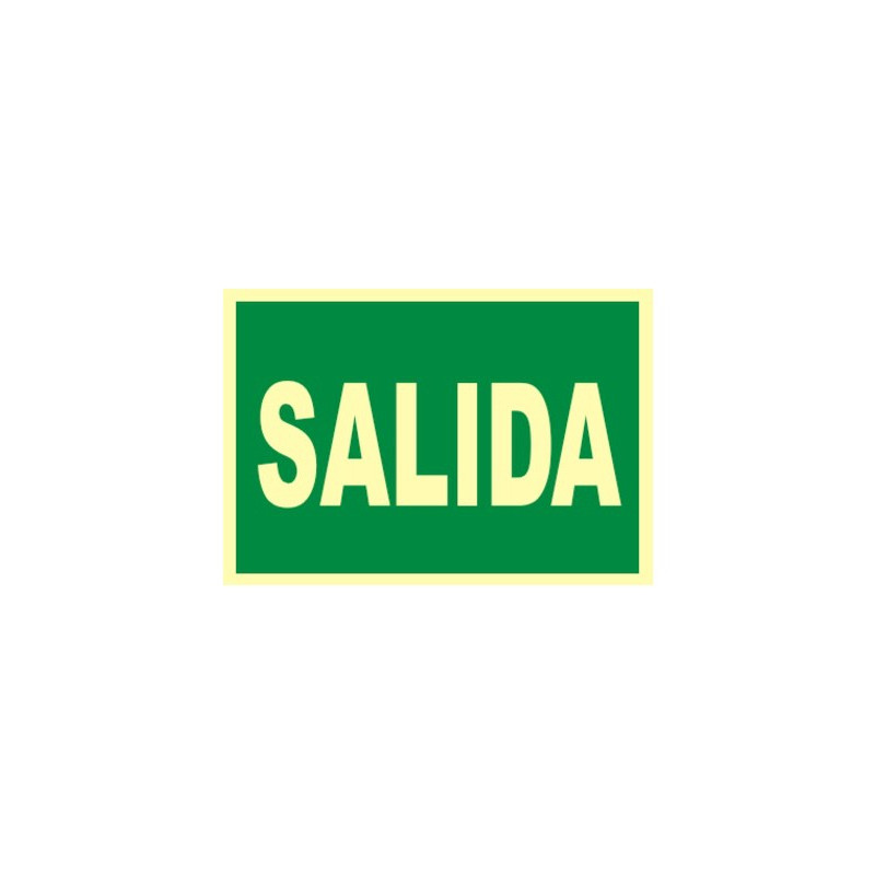 SEÑAL PVC SALIDA A4 FOTOLUM
