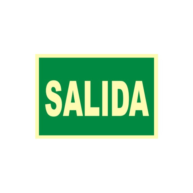 SEÑAL PVC SALIDA A4 FOTOLUM