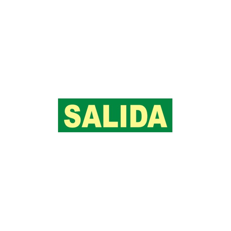 SEÑAL SALIDA 297x105MM FOTOLUM