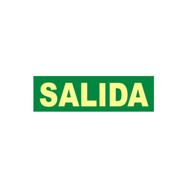 SEÑAL SALIDA 297x105MM FOTOLUM